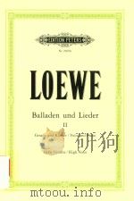 BALLADEN UND LIEDER FUR EINE SINGSTIMME UND KLAVIER BAND Ⅱ HOHE STIMME/HIGH VOICE（ PDF版）