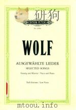 AUSGEWAHLTE LIEDER FUR GESANG UND KLAVIER（ PDF版）
