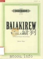 ISLAMEI ORIENTALISCHE FANTASIE/ORIWNRl FANTASY FUR KLAVIER/FOR PIANO（ PDF版）