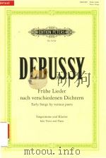 FRUHE LIEDER NACH VERSCHIEDENEN DICHTERN FUR EINE SINGSTIMME UND KLAVIER（ PDF版）