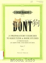 24 PREPARATORY EXERCISES TO KREUTZER & RODE STUDIES 24 VORUBUNGEN ZU KREUTZER-UND RODE-ETUDEN OPUS 3（ PDF版）