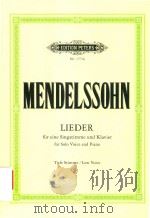 LIEDER FUR EINE SINGSTIMME UND KLAVIER FOR SOLO VOICE AND PIANO TIEFE STR = IMME/LOW VOICE（ PDF版）