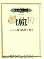 EUROPERAS 1 & 2 PDF电子版封面 CAGE