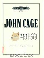 4'33 PDF电子版封面 JOHN CAGE
