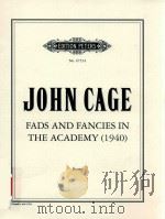 FADS AND FANCIES IN THE ACADEMY (1940) SCORE（ PDF版）