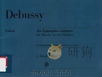 SIX EPIGRAPHES ANTIQUES FUR KLAVIER ZU VIER HANDEN/FOR PIANO FOUR-HANDS（ PDF版）
