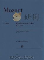 KLAVIERSONATE C-DUR KV 330（ PDF版）