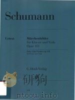 MARCHENBILDER FUR KLAVIER UND VIOLA OPUS 113 = FAIRY-TALE PICTURES OP.113 FOR PIANO AND VIOLA（ PDF版）