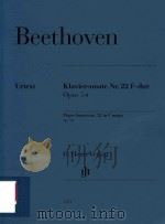 KLAVIERSONATE NR.22 F-DUR OPUS 54 PIANO SONATA NO.22 IN F MAJOR OP.54（ PDF版）