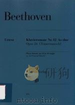 KLAVIERSONATE NR.12 AS-DUR OPUS 26(TRAUERMARSCH)PIANO SONATA NO.12 IN AB MAJOR OP.26(FUNERAL MARCH) PDF电子版封面