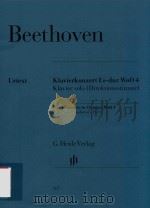 KLAVIERKONZERT ES-DUR WOO 4 KLAVIER SOLO(DIREKTIONSSTIMME)PIANO CONCERTO IN EB MAJOR WOO 4 PDF电子版封面
