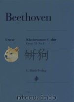 KLAVIERSONATE G-DUR OPUS 31 NR.1 PIANO SONATA IN G MAJOR OP.31 NO.1（ PDF版）