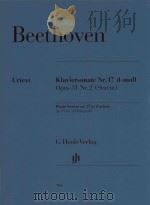KLAVIERSONATE NR.17 D-MOLL OPUS 31 NR.2(STURM) PIANO SONATA NO.17 IN D MINOR OP.31 NO.2(TEMPEST)（ PDF版）