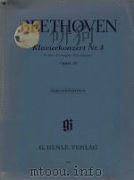 KONZERT FUR KLAVIER UND ORCHESTER NR.4 G-DUR G MAJOR SOLMAJEUR OPUS 58（ PDF版）