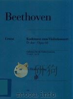 KADENZEN ZUM VIOLINKONZERT D-DUR OPUS 61 CADENZAS FOR THE VIOLIN CONCERTO D MAJOR OP.61（ PDF版）