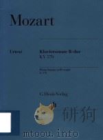 KLAVIERSONATE B-DUR KV 570（ PDF版）