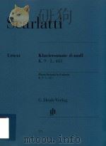 KLAVIERSONATE D-MOLL K.9 L.413（ PDF版）