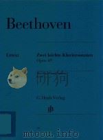 ZWEI LEICHTE KLAVIERSONATEN OPUS 49 TWO EASY PIANO SONATAS OP.49（ PDF版）