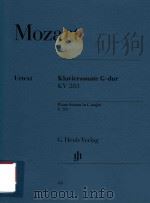 KLAVIERSONATE G-DUR KV 283 PDF电子版封面 WOLFGANG AMADEUS MOZART ERNST