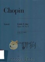 ETUDE E-DIR OPUS 10 NR.3 ETUDE IN E MAJOR OP.10 NO.3（ PDF版）