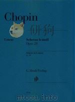 SCHERAO H-MOLL OPUS 20 SEHERZO IN B MINOR OP.20（ PDF版）