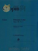 POLONAISE A-DUR OPUS 40 NR.1 POLONAISE IN A MAJOR OP.40 NO.1（ PDF版）