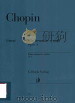 KLAVIERSONATE C-MOLL OPUS 4 PIANO SONATA IN C MINOR OP.4（ PDF版）