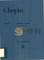 WALZER E-MOLL OPUS POSTUM WALTZ IN E MINOR OP.POST（ PDF版）