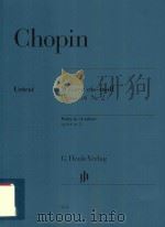 WALZER CIS-MOLL OPUS 64 NR.2 WALTZ IN C# MINOR OP.64 NO.2 PDF电子版封面