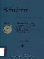 KLAVIERSONATE A-DUR OPUS POST.120 D 664 PIANO SONATA IN A MAJOR OP.POST.120 D 664（ PDF版）