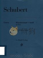 KLAVIERSONATE C-MOLL D 958 PIANO SONATA IN C MINOR D 958（ PDF版）
