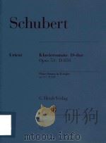 KLAVIERSONATE D-DUR OPUS 53 D 850 PIANO SONATA IN D MAJOR OP.53 D 850（ PDF版）