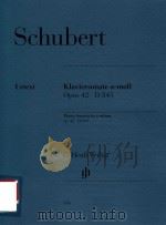 KLAVIERSONATE A-MOLL OPUS 42 D 845 PIANO SONATA IN A MINOR OP.42 D 845（ PDF版）