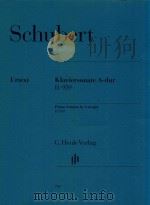 KLAVIERSONATE A-DUR D 959 PIANO SONATA IN A MAJOR D 959（ PDF版）