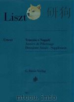 VENEZIA E NAPOLI ANNEES DE PELERINAGE DEUXIEME ANNEE·SUPPLEMENT（ PDF版）