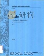 SYMPHONIE ESPAGNOLE FUR VIOLINE UND ORCHESTER OP.21 PARTITUR（ PDF版）