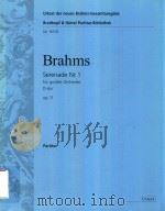 SERENADE NR.1 FUR GROBES ORCHESTER D-DUR OP.11 PARTITUR（ PDF版）