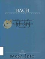 DAS WOHLTEMPERIERTE KLAVIER Ⅰ THE WELL-TEMPERED CLAVIER Ⅰ BWV 846-869 1989 PDF电子版封面