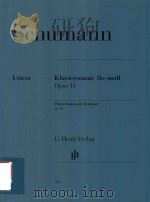 KLAVIERSONATE FIS-MOLL OPUS 11 PIANO SONATA IN F# MINOR OP.11 PDF电子版封面
