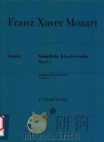 SAMTLICHE KLAVIERWERKE BAND Ⅰ COMPLETE PIANO WORKS VOLUME Ⅰ（ PDF版）