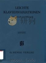 LEICHTE KLAVIERVARIATIONEN AUS BAROCK UND KLASSIK（ PDF版）