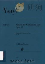 SONATE FUR VIOLONCELLO SOLO OPUS 28 SONATA FOR VIOLONCELLO SOLO OP.28（ PDF版）