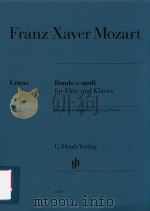 RONDO E-MOLL FUR FLOTE UND KLAVIER RONDO IN E MINOR FOR FLUTE AND PIANO（ PDF版）