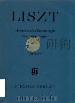 ANNEES DE PELERINAGE PREMIERE ANNEE·SUISSE URTEXT（ PDF版）