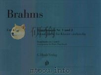 SYMPHONIEN NR.1 UND 2 ARRANGEMENT FUR KLAVIER VIERHANDIG SYMPHONIES NO.1 AND 2 ARRANGEMENT FOR PIANO（ PDF版）