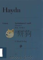 VARIATIONEN F-MOLL(SONATE)HOB.XVII: 6 VARIATIONS IN F MINOR(SONATA) BOB.XVII: 6（ PDF版）