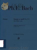 SONATE A-MOLL WQ 132 FUR FLOTE SOLO SONATA IN A MINOR WQ132 FOR FLUTE SOLO（ PDF版）