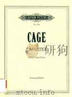 QUARTET FOR TWELVE TOM-TOMS PERCUSSION 1-4（1943 PDF版）