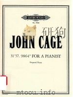 31'57.9864 PDF电子版封面 JOHN CAGE