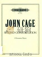SECOND CONSTRUCTION 4 PERCUSSION PLAYERS（ PDF版）